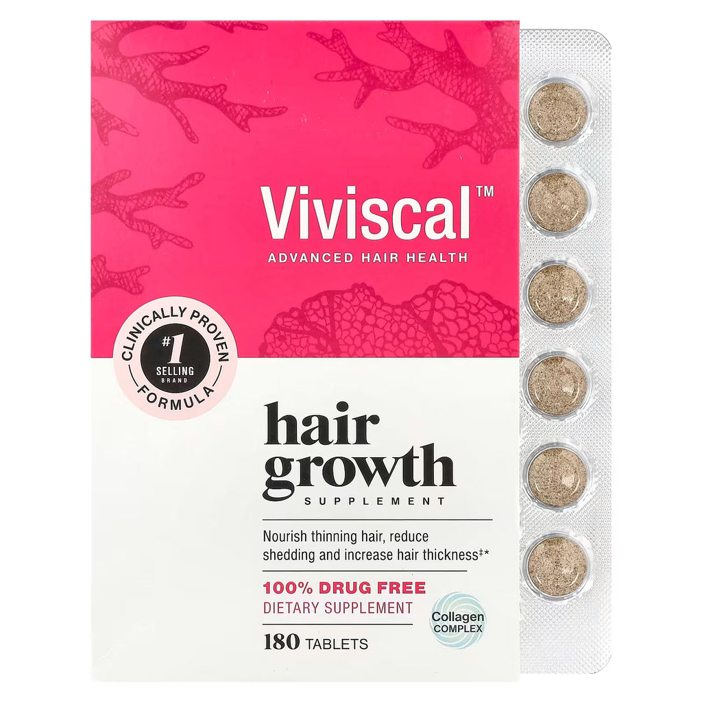 Viviscal, Hair Growth Supplements, 180 Tablets, 3 Month Supply.